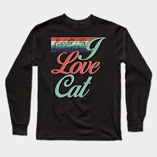 I Love Cat Long Sleeve T-Shirt